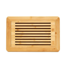 Wholesale Large Premium Wooden Bread Tray with Crumb Catcher