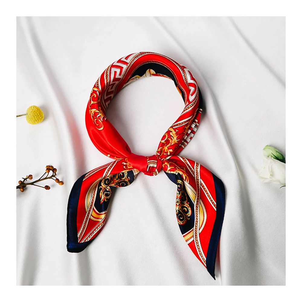 Silk Scarf with Printing Style Silk Scarf with Printing Style