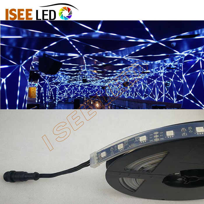 අඳුරු DMX RGB LED නම්යශීලී තීරුව