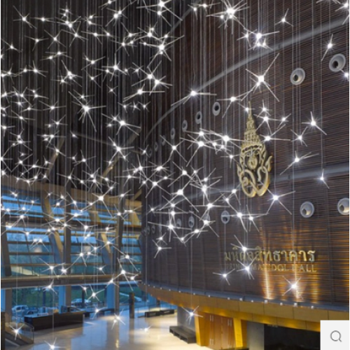 Chandelier en cristal moderne personnalisé pour Hotel Villa Mall