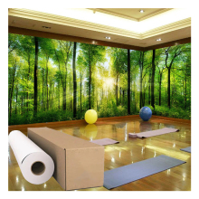Waterproof Self Adhesive Solvent Polyester Printable Digital Canvas Fabric Roll