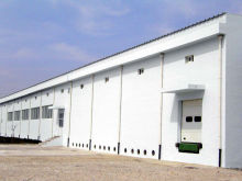 Corrugated Metal Sheet Prefabricated Steel Structures , Yx51-380-760