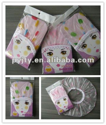 Cute Waterproof PEVA printed Shower cap