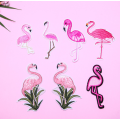 Caracteristică Flamingos Păsări Patch-uri personalizate de broderie DIY