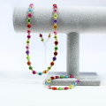 6MM Round Letter Rainbow Chain Jewelry