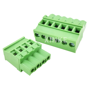 straight angle Pluggable female terminal block connector