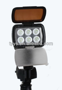 popular 6pcs LED on-camera news light