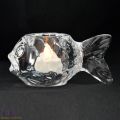 Candelita de cristal con forma de pez