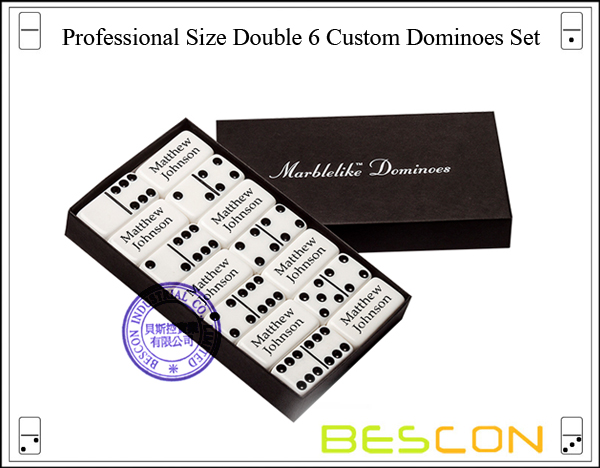 Professional Size Double 6 Dominoes