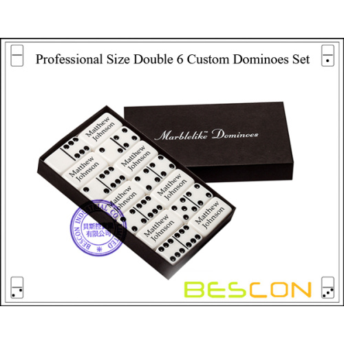 Professional Size Double 6 Custom Domino