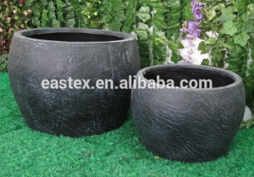 rock design flower planter pot / fiberglass planter / clay flower pot wholesale