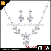 Crystal jewelry set wholesale jewelry set silver jewelry set