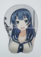 3d sexy breast girl gel mouse pad
