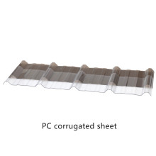 Polycarbonate corrugated sheet with customized color