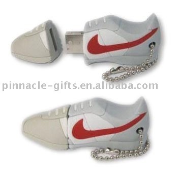 custom PVC sport shoe shape USB cover/ USB case