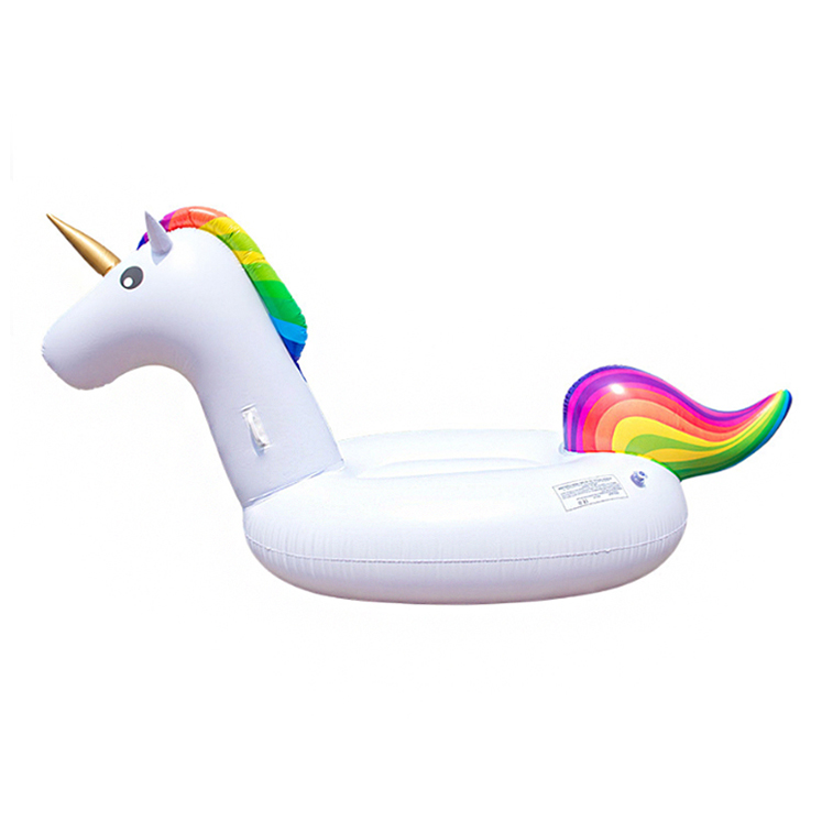 Unicorn Ride-on Pool Float Mat Uppblåsbara Ride-On