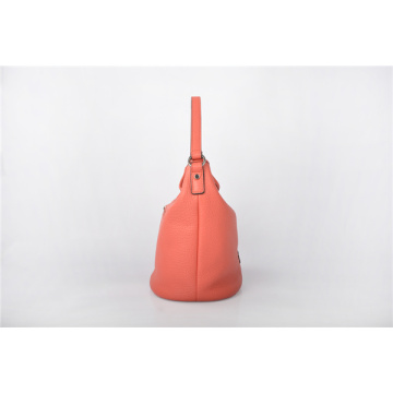 Pebbled Baggu Soft Leather Bucket Bag Medium Size