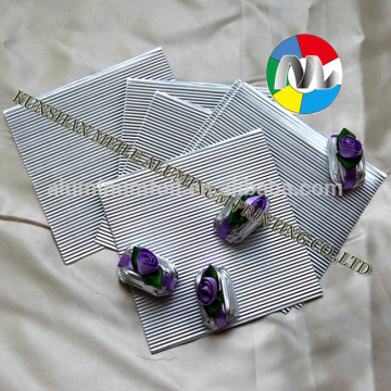 chocolate wrapping aluminum foil silver foil print