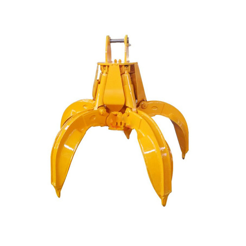 Mechanical hydraulic grab bucket for excavator crane