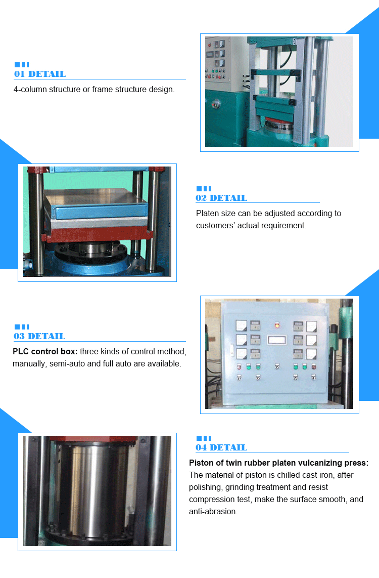 new technique full automatic column structure duplex compression mould machine