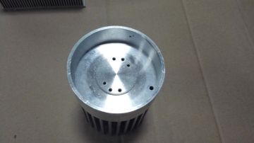 Aluminum cold forge heatsink with anodized