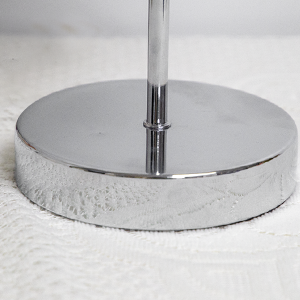 Elegant Touch Control Crystal Table Lamp with USB Charging Ports