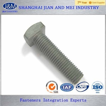 square head full thread conical cutting edge bolt