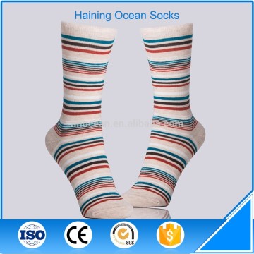 Fine mix streak knitted cotton tube women socks