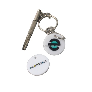 Custom Logo Printing Services for Shopping Trolley Token, Coin, Key Rings, Keychains, Plastic Key Chain Holders & Keyrings