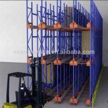 Automatic moving pallets radio moles radio shuttle racking