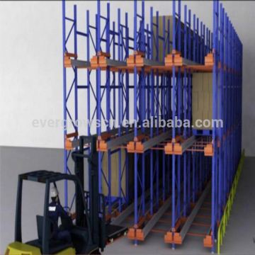 Automatic moving pallets radio moles radio shuttle racking