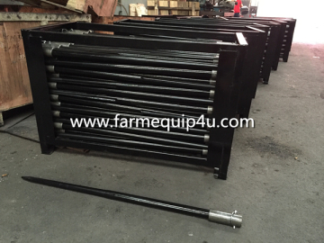 hay spear with sleeve for tractor balers