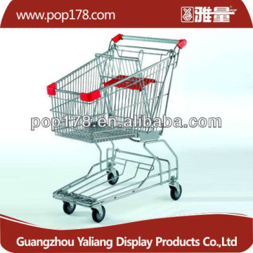 100L supermarket metal grocery carts