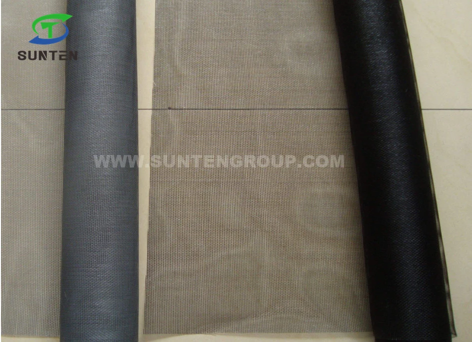 17*15 Grey Invisible Fiberglass Anti Insect/Fly/Mosquito Screen Net for Windows and Magnetic Doors