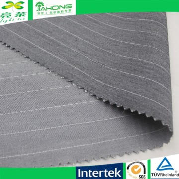 TR blended spandex 160 GSM polyester rayon stripe spandex fabric for shirt