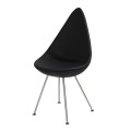 Arne Jacobsen Drop Silla de comedor de cuero