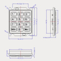 Mini fersifere PIN-pad foar tablet pos