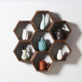 Solid Wood Decorative Wall Rack Hanging Display Shelf