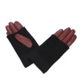 Ladies Leather Gloves With Knitting Cuff