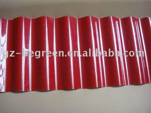 2mm PVC Corrugated red Sheet for roof drain