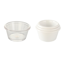 Black Clear Polycarbonate Kimchi Mustard Bowl