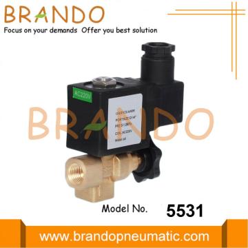 Válvula solenoide de latón a gas de 1/4 &#39;&#39; 220VAC para estufa