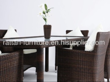 Outdoor Wicker Furniture Dinning Sets Table And Chair 