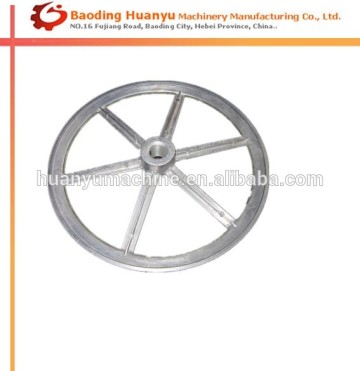 Aluminum metal large Via size cable rope Pulley Wheel