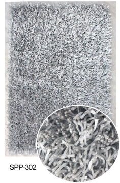 Viscose plain & mixed color polyester Carpet