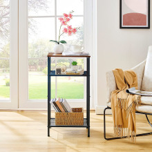 3 Tier Metal Frame Telephone Table for Small Spaces
