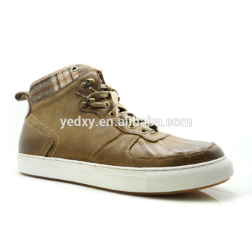 special toe new style fashionable no brand men leather sneakers