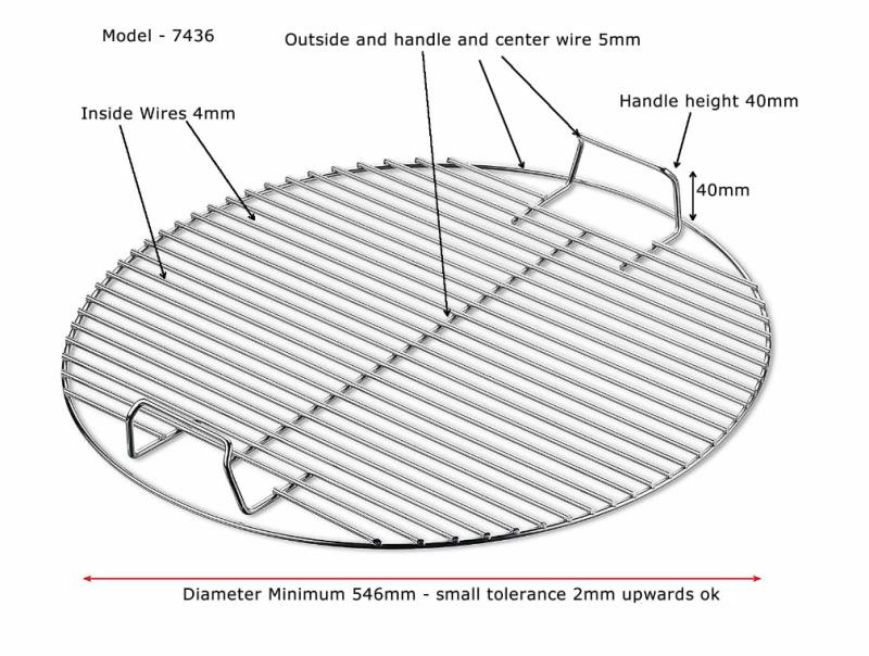 OEM Edelstahl tragbarer Holzkohle BBQ Grillrost