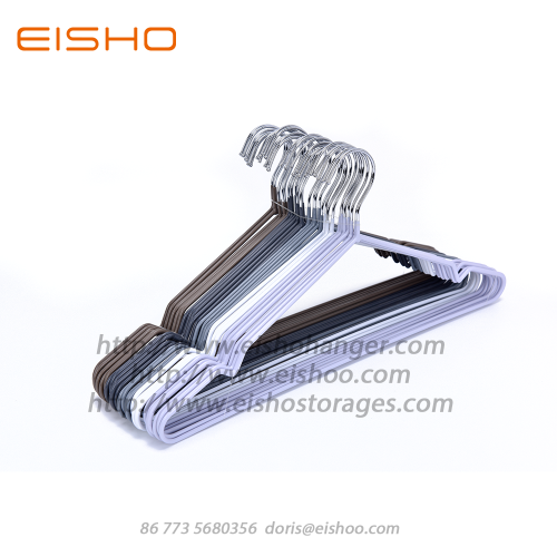 EISHO PVC Coated Wire Clothes Hanger