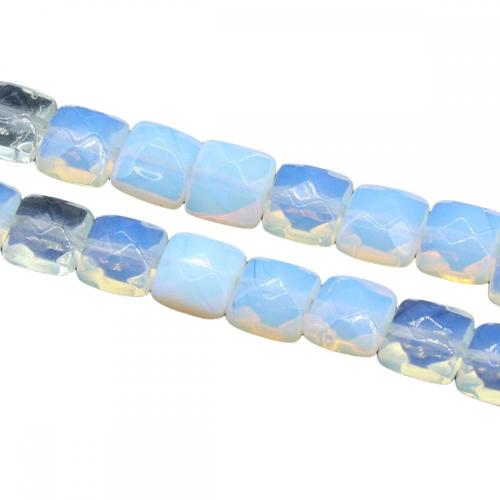 Natural Stone Faceted Square Loose Beads Gemstone Crystal Loose Beads for Diy Jewelry Making